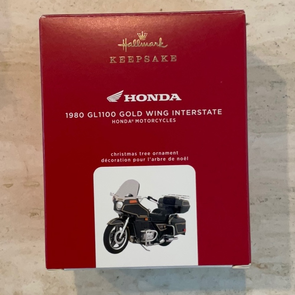 Honda Gold Wing Motorcycle Christmas Ornament 1980 GL1100 2020 Hallmark Xmas